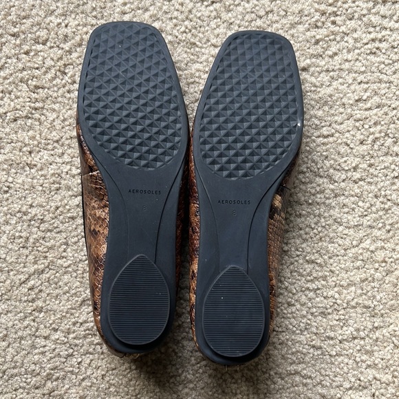 Brown Snake ballet flats, Aerosoles size 8, Faux Leather - Picture 6 of 6